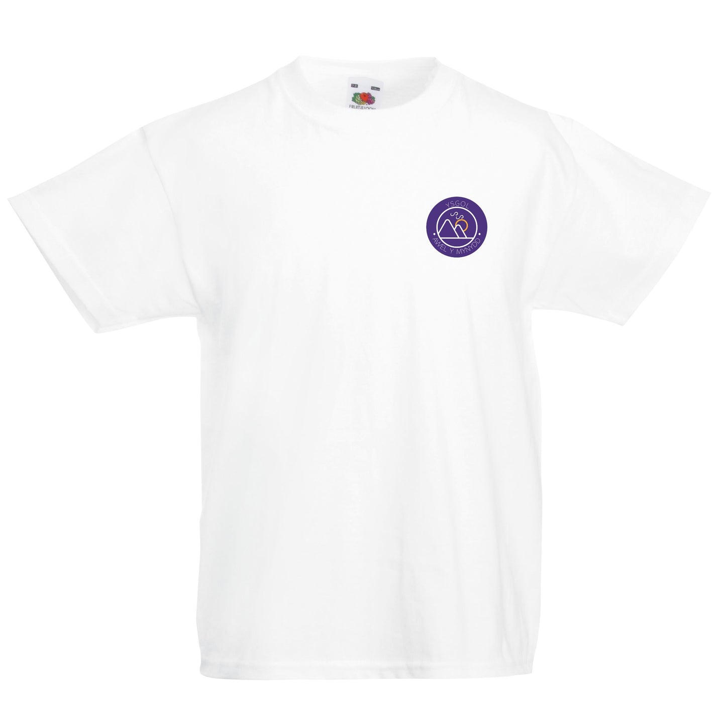Round Neck T-Shirt including Logo - White or Purple